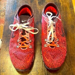 Nike Red and Black Athletic Shoes